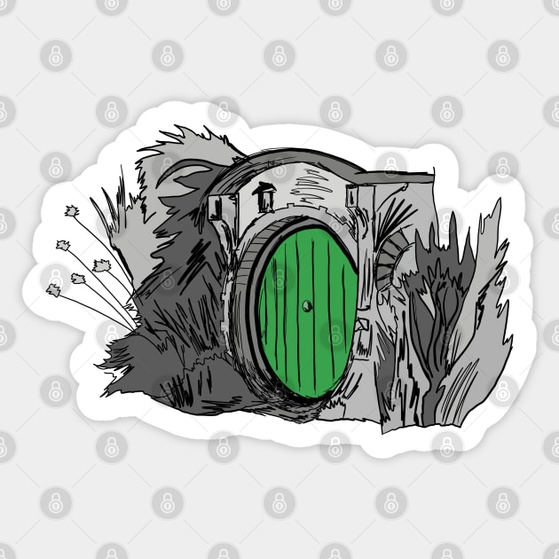 Bag End The Hobbit Sticker by Jamie Collins